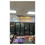 Panel refrigerator/cooler includes six glass