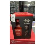 (3) Jack Daniel's Tennessee Fire 750ml Gift Set