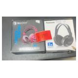 (2) assorted headphones see photos for additional