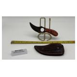 MHS Cutlery Damascus Karambit Knife w/ Sheath