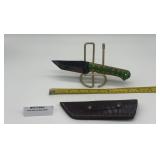 MHS Cutlery Fixed Blade Knife w/ Leather Sheath
