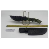 MHS Cutlery fixed blade knife featuring a
