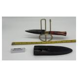 MHS Cutlery Damascus Fixed Blade Knife with