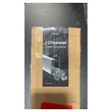 EVEO J-channel cable raceway in black, 6 x 16
