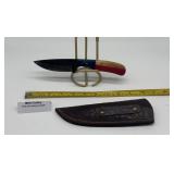 MHS Cutlery Texas Flag Fixed Blade Knife w/ Sheath