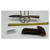 MHS Cutlery Damascus Folding Pocket Knife w/