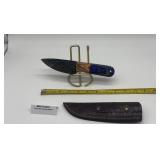 MHS Cutlery Fixed Blade Knife w/ Leather Sheath