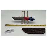 MHS Cutlery Damascus Fixed Blade Knife with