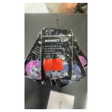 (6) Unbranded Satin Bonnet Cap Adjustable