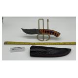 MHS Cutlery Fixed Blade Knife. Damascus steel