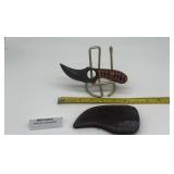 MHS Cutlery Damascus Karambit Knife w/ Sheath