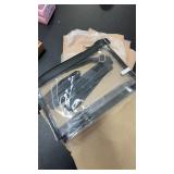 (4) Unbranded Clear Crossbody Purse Bag w/ Black
