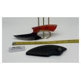 MHS Cutlery Fixed Blade Knife with Leather Sheath