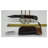 MHS Cutlery Damascus Folding Pocket Knife w/