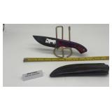 MHS Cutlery Damascus Fixed Blade Knife w/ Sheath
