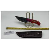 MHS Cutlery Fixed Blade Knife with Leather Sheath
