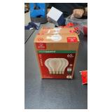 (2) Globe Enersaver A19 medium base halogen