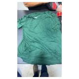 (5) women's green dry fit shirts size small