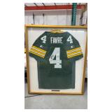 Brett Farve Signed and framed jersey see photos