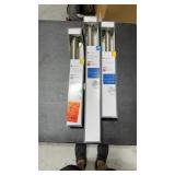 (3) assorted Glacier bay concealed mounting grab