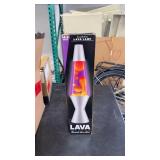 (5) Lava Classic 14.5 Inch Lava Lamp, Yellow
