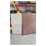 (2) assorted folding tables