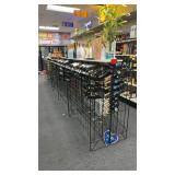 (10) retail grade wine racks approximately 3 1/2