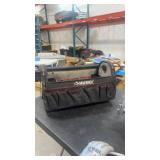 Husky Tool Bag. Heavy-duty black canvas open-top