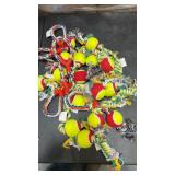 (16) Momentum Brands Dog Rope with Ball Toys