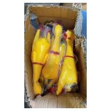 (20) Duke's Pet Products Squeaky Chicken Dog Toys