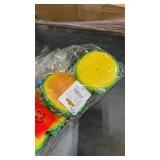 (4) Duke's Pet Products Squeaky Dog Toy Hamburger