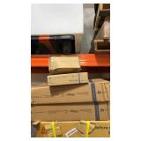 (4) assorted boxes of flow wall shelving items