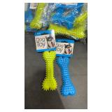 (24) Duke's Pet Products Rubber Spiked Bone Dog