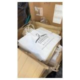 Box of branded bags, paper bags