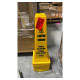 (6) Rubbermaid Commercial Caution Wet Floor