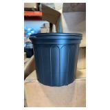 (75) Classic 1600 Black Nursery Pots by Custom