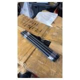 (2) boxes of black plastic tubes see photos for