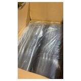 Large bulk case of plastic take out boxes, item