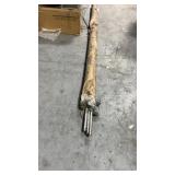 (387) lot of 3 large metal poles. approximately