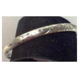 VTG Marathon Sterling Silver Bangle Hinged