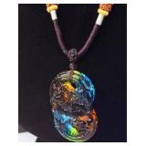 Rainbow Colored Glass Pendant