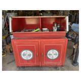 Red Rolling Tool Box  & Contents