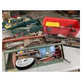 2 tool boxes & 3 tool trays w/ misc tools 2 tool boxes & 3 tool trays w/ misc tools