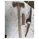 Ax, Splitting Wedge, and pick head Ax, Splitting Wedge, and pick head