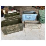 5 Ammo Boxes (4 with no lids) 5 Ammo Boxes (4 with no lids)