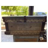 Antique tool box - 34x20x16 w/ contents