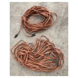 2 sets of extension cords - both orange