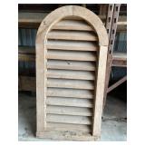 Wooden Arch Top Louvered Vent Wooden Arch Top Louvered Vent