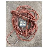 Approx 100' extension cord w/ 4 way box Approx 100' extension cord w/ 4 way box