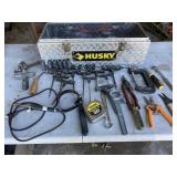 Diamond Place Husky Tool Box w/ misc tools Diamond Place Husky Tool Box w/ misc tools